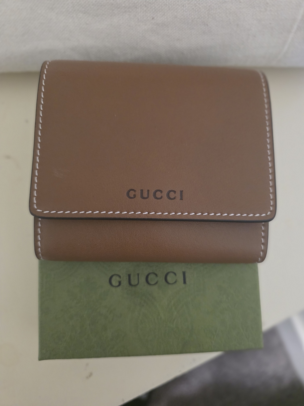 Gucci Brown Leather Wallet - GUCCI Logo - Picture 2 of 14